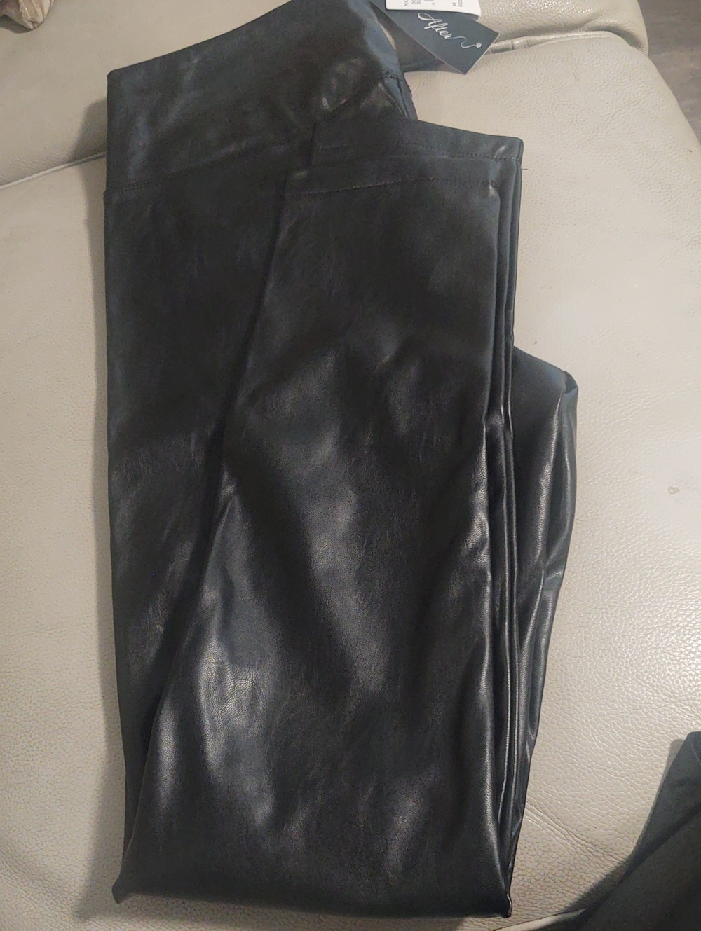 Ever After New Women's Black Faux Leather Jeggings